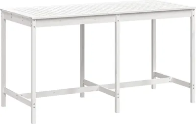 Produktbild von vidaXL Gartentisch Weiß 203,5x90x110 cm Massivholz Kiefer