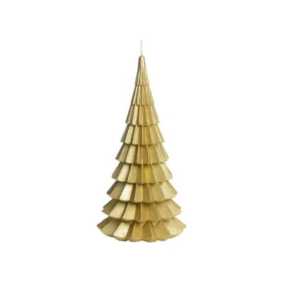 Productafbeelding van Rustik Lys - Buitenkaars 'Kerstboom' (XL, Goud)