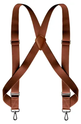 Produktbild von Hosenträger für Herren, 3,5 cm breit, X-Rücken mit 2 Seitenhaken-Clips, verstellbare elastische Hosenträger