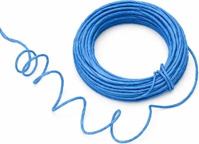 Produktbild von Papierdraht 2 mm 10 m Papierkordel Basteldraht Dekodraht biegsam blau