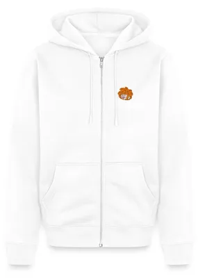 Produktbild von Spreadshirt Pumuckl Stickdesign Kapuzenjacke Herren, 5XL, Weiß