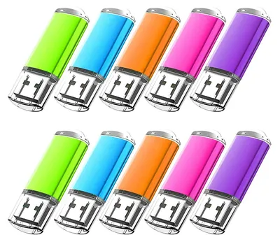 Produktbild von 10x 2GB USB 2.0 Stick Flash USB Drive Kompakt USB Flashdrive Speicherstick Memorystick Farbe: Mehrfarbig