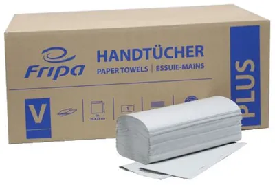 Produktbild von FRIPA Handtücher Plus - Zick-Zack-Falzung, 1-lagig, recycling, 20 x 250 Blatt