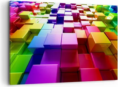 Produktbild von Bild auf Leinwand - Leinwandbild - Abstrakt bunt entwurf muster - 120x80cm - Wand Bild - Wanddeko - Leinwanddruck - Bilder - Kunstdruck - Wanddekoration - Leinwand bilder - Wandkunst - AA120x80-2174