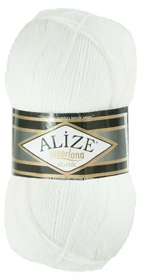 Strickgarn ALIZE SUPERLANA KLASIK weiß