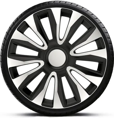 Produktbild von Radkappen Radzierblenden SATZ (4Stück) 13 Zoll AVALON SILVER BLACK Z460308