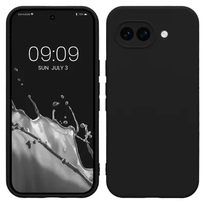 Produktbild von kwmobile Handyhülle für Google Pixel 10a Hülle - weiches Handy Silikon Case - Schutzhülle Cover - Schwarz matt