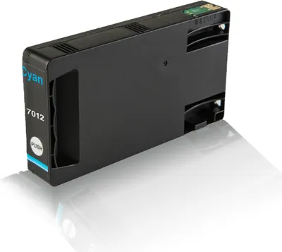Produktbild von kompatible Tintenpatrone für Epson Workforce Pro WP 4015 WP 4015 DN WP 4025 WP 4025 DW WP 4095 WP 4095 DN T7012 T7022 T7032 Cyan Zyan Blau - Eco Pro Serie