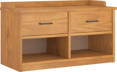 Obrázek produktu pro vidaXL Lavice do předsíně SANDNES 87x40x50 cm z masivního borovicového dřeva