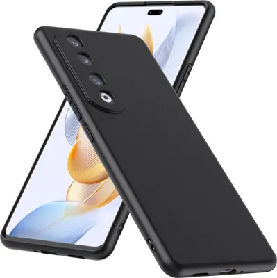 Obrázok produktu pre Silikó puzdro na mobil Honor 90 Pro, čierne,