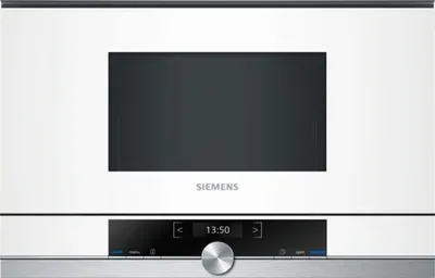 Image de Micro-ondes encastrable 21l 900w blanc - Siemens - BF634LGW1 - iq700