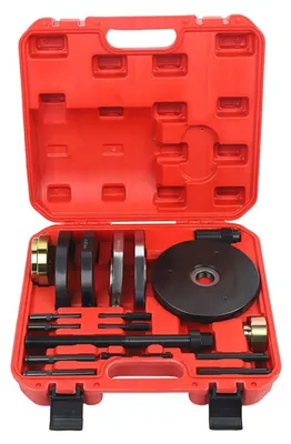 Image de Kit d'extracteurs de roulements de roue - Extracteur de roulements 82 mm - Démontage et montage - Acier à haute teneur en carbone - Rouge