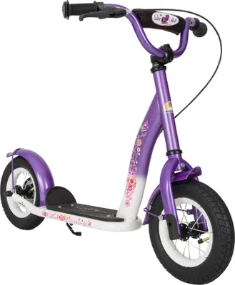 Produktbild von BIKESTAR Tretroller Kinderroller ab 4 - 5 Jahre | 10 Zoll Classic Edition | Lila & Weiß