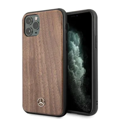Image de Mercedes Mehcn65Vwolb Iphone 11 Promax Hard Case Brązowy/Brown Wood Line Walnut