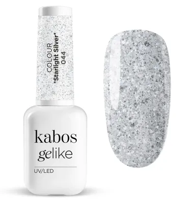 Productafbeelding van Kabos UV UV/LED Nagellak Hybride lak Gelike 044 Starlight Silver 8ml