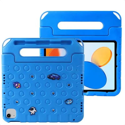 Productafbeelding van imoshion Kidsproof tablethoes met afneembare dolls voor de Apple iPad 11 (2025) 11 inch A16 / iPad 10 (2022) 10.9 inch - Blauw
