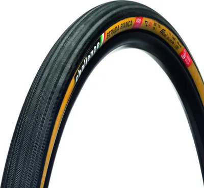 Zdjęcie produktu dla Opona szosowo-gravelowa Challenge Strada Bianca Pro Handmade TLR 40-622 czarna/brązowa -...