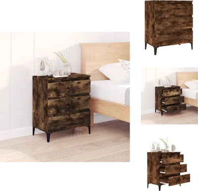 Produktbild von vidaXL Sideboard Räuchereiche 60x35x70 cm Holzwerkstoff -  Sideboards