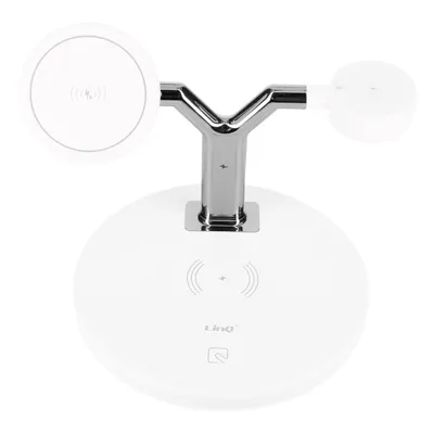 Immagine prodotto di stazione di ricarica 3 in 1 per iPhone 15W, AirPods, Apple Watch LinQ Bianco