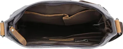 Produktbild von Greenburry Vintage Hemp ShoulderBag II Umhängetasche Schultertasche 5925, Farbe:Light Grey