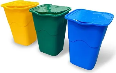 Zdjęcie produktu dla HEIDRUN Zestaw pojemników na odpady 3 × 50 l