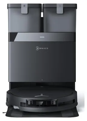 Immagine prodotto di Ecovacs DEEBOT T50 OMNI Robot Aspirapolvere Lavapavimenti, 15000 Pa, Spazzola Laterale Estensibile e Lavapavimenti, ZeroTangle 2.0, lavaggio con acqua calda a 70 ℃, Ultrasottile 81 mm, nero