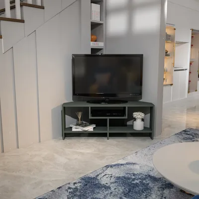 Image de Meuble TV Decorotika Maldiv pour téléviseurs jusqu'à 47 pouces | Vert bouteille