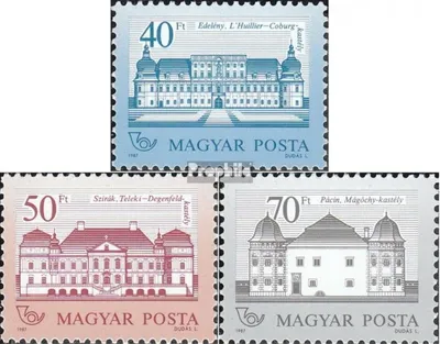 Produktbild von Briefmarken Ungarn 1987 Mi 3914A-3916A (kompl.Ausg.) postfrisch Schlösser