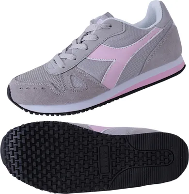 Produktbild von Diadora Simple Run Sneaker uni UK 3 [EU 35,5] grau-rosa (10117438201-75042)