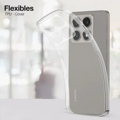 Produktbild von Handyhülle für Xiaomi 14T Hülle Transparent Flexibel Elastisch Case Cover Backcover Schutzhülle