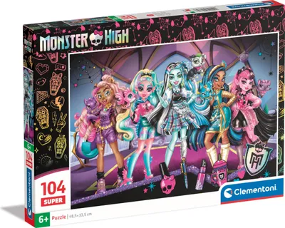 Obrázek produktu pro Puzzle Clementoni 104 dílků SuperKolor Monster High 25784