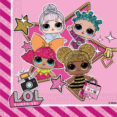 Immagine prodotto di Servietten LOL Glitterati 20Stk/33x33cm
