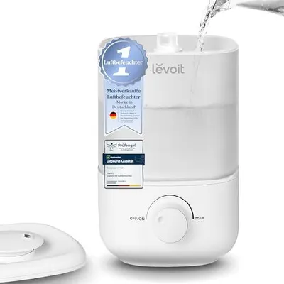 Produktbild von Levoit Top-Fill Luftbefeuchter 23dB leise Humidifier 2.5L Weiß Auto Shut-off