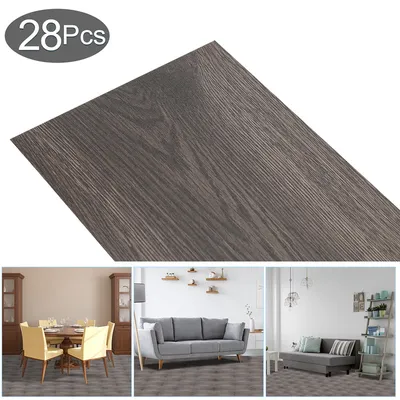 Produktbild von TolleTour 28x ca.4m2 Vinylboden Vinyl Laminat Selbstklebend Eiche Natur Dielen Planke Night Oak