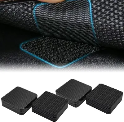 Produktbild von Set mit 30 wiederverwendbaren 5x5 cm Anti-Rutsch-Clips für Teppiche auf Fliesen, Fußböden, Sofas oder Kofferräumen