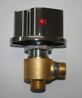 A close-up studio shot of a plumbing fixture.