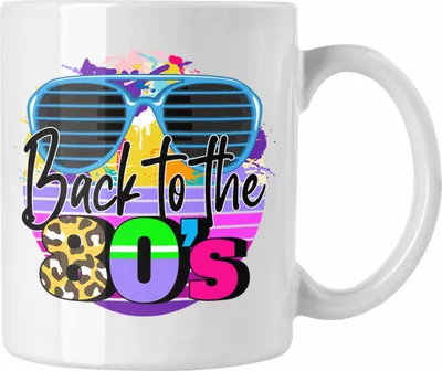 Produktbild von Trendation - 80er Jahre Tasse Geschenk 80. Jahre Geschenkdidee Errinerrung (Weiß)