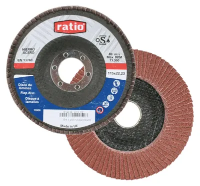 Lamellenschleifscheibe Korund A60, Ø 125 mm, Korn 60