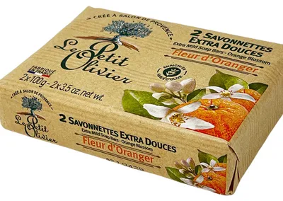Produktbild von Le Petit Olivier extra feine Seife Orangenblüte 2x100g