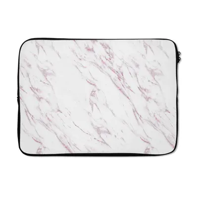 Produktbild von MuchoWow® Laptop Hülle 13 Zoll Marmor - Weiß - Muster Laptoptasche - Laptophülle - Sleeve - Rundumschutz