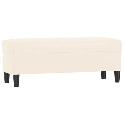 Obrázek produktu pro Lavice krémová 100 x 35 x 41 cm samet