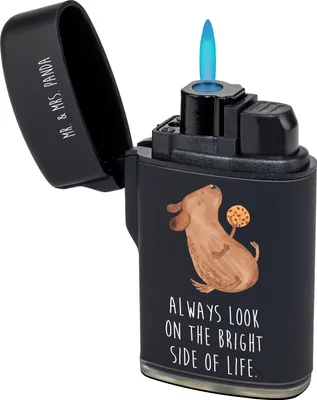 Produktbild von Mr. & Mrs. Panda Feuerzeug Hund Keks - Schwarz - Geschenk, Hundesnacks, Gasfeuerzeug, Hundeleckerli, Optimistisch, Feuerzeuge, zigarettenanzünder, sturmfeuerzeuge