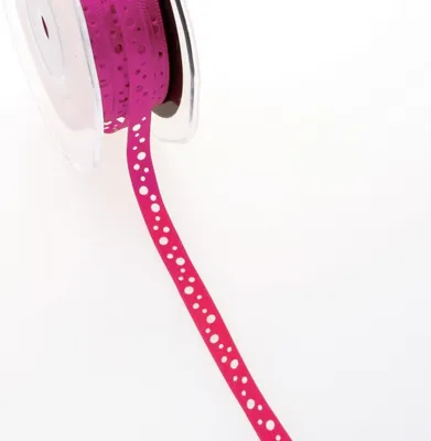 Produktbild von Satinlochband - pink - 9 mm - 20 m - 54009 34