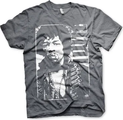Immagine prodotto di Maglietta Jimi Hendrix con segni di usura - Large - Dark-Heather