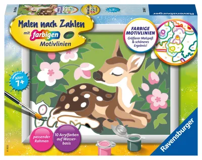 Produktbild von Ravensburger Malen nach Zahlen 20060 - Kleines Reh – Kinder ab 7 Jahren