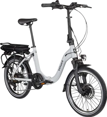 Produktbild von Tretwerk Matala E Bike Faltrad 20 Zoll Elektrofahrrad Damen Herren 145 - 175 cm silber
