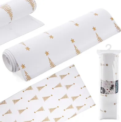 Produktbild von Orion Tischläufer Tischdecke Tischtuch Weihnachtstischläufer grau CHRISTBAUM 130x32 cm