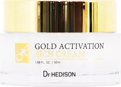 Produktbild von Dr. Hedison 24K Gold Aktivierende Gesichtspflegecreme, 50ml