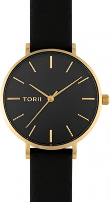 Produktbild von Damenarmbanduhr TORII G33BL.BG in klassischem Schwarz fashion.
