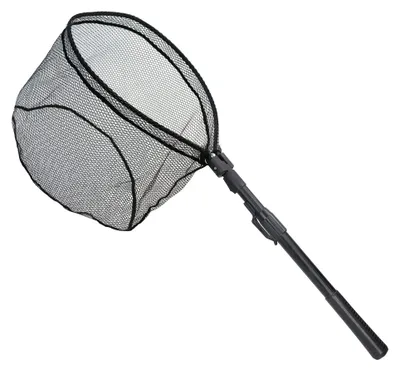Produktbild von Unterfangkescher 113 cm, faltbar, teleskopisch, Gumminetz, für Angelausrüstung